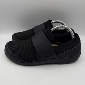 TRAQ by Alegria QWI-5002 Black Mesh Slip On Comfort Shoes Womens 41 US 10.5/11‎